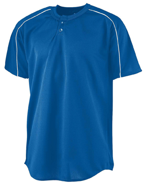 Augusta Sportswear Wicking Two-Button Jerseys ROYAL/ WHITE 