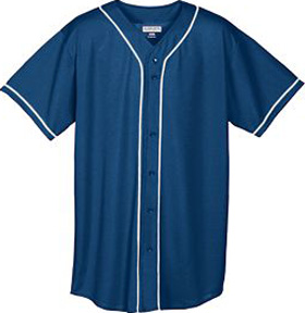 baseball augusta mesh youth jersey button