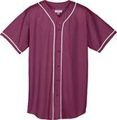Augusta Youth Mesh Button Front Baseball Jersey 594