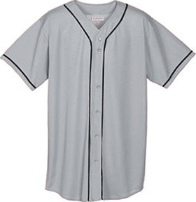 baseball augusta mesh youth jersey button