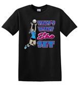 Epic Adult/Youth Thats What She Set Cotton Graphic T-Shirts