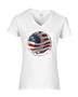 Epic Ladies Flag Baseball V-Neck Graphic T-Shirts