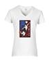 Epic Ladies Volleyball Vintage V-Neck Graphic T-Shirts