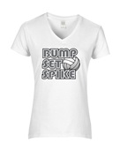 Epic Ladies Bump Set Spike V-Neck Graphic T-Shirts