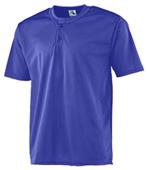 Augusta Sportswear Adult Youth 6oz Two-Button Baseball Jersey