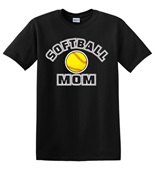 Epic Adult/Youth Softball Mom Cotton Graphic T-Shirts