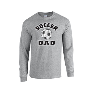 Epic Soccer Dad Long Sleeve Cotton Graphic T-Shirts