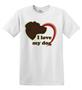 Epic Adult/Youth I Love My Dog Cotton Graphic T-Shirts