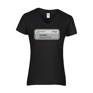 Epic Ladies Missed Call V-Neck Graphic T-Shirts