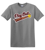 Epic Adult/Youth Softball Play Ball Cotton Graphic T-Shirts