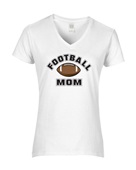 Epic Ladies Football Mom V-Neck Graphic T-Shirts
