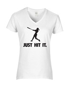 Epic Ladies Softball - Hit It V-Neck Graphic T-Shirts