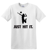 Epic Adult/Youth Volleyball Hit It Cotton Graphic T-Shirts