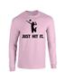 Epic Volleyball Hit It Long Sleeve Cotton Graphic T-Shirts