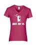 Epic Ladies Volleyball Hit It V-Neck Graphic T-Shirts