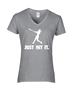 Epic Ladies Softball Hit it V-Neck Graphic T-Shirts