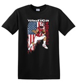 Epic Adult/Youth 'Merica Football Cotton Graphic T-Shirts