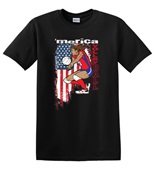 Epic Adult/Youth 'Merica Volleyball Cotton Graphic T-Shirts