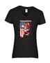 Epic Ladies 'Merica Volleyball V-Neck Graphic T-Shirts