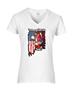 Epic Ladies 'Merica Volleyball V-Neck Graphic T-Shirts