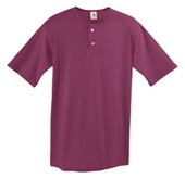 Youth Two-Button Baseball Jerseys (Ash,Heather,Kelly,Sky,Maroon,Silver,White)