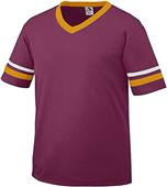 Augusta Sportswear Adult Sleeve Stripe Jerseys MAROON/GOLD/WHITE Primary