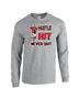 Epic Football Hustle Long Sleeve Cotton Graphic T-Shirts