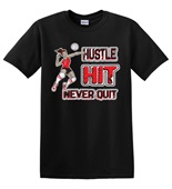Epic Adult/Youth Volleyball Hustle Cotton Graphic T-Shirts