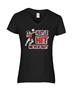 Epic Ladies Volleyball Hustle V-Neck Graphic T-Shirts