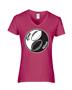 Epic Ladies Offense & Defense V-Neck Graphic T-Shirts
