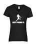 Epic Ladies Just Pound It Dark V-Neck Graphic T-Shirts