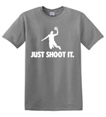 Epic Adult/Youth Just Shoot It Dark Cotton Graphic T-Shirts