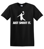 Epic Adult/Youth Just Shoot It Dark Cotton Graphic T-Shirts