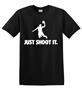 Epic Adult/Youth Just Shoot It Dark Cotton Graphic T-Shirts