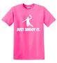 Epic Adult/Youth Just Shoot It Dark Cotton Graphic T-Shirts