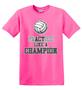 Epic Adult/Youth Volleyball Champ Cotton Graphic T-Shirts
