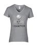 Epic Ladies Volleyball Champ V-Neck Graphic T-Shirts