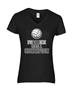 Epic Ladies Volleyball Champ V-Neck Graphic T-Shirts