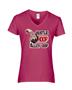 Epic Ladies Hustle Hoop V-Neck Graphic T-Shirts