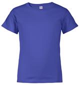 Youth Short Sleeve T Shirt, 5.5 oz Pre-Shrunk Cotton (Navy,Royal,Apple,Safety Orange,Red,Cardinal) BGT - ROYAL Primary