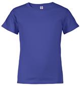Youth Short Sleeve Tee Shirt, 5.5 oz Pre-Shrunk Cotton Rib Collar 