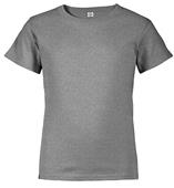 Youth Short Sleeve T Shirt, 5.5 oz Pre-Shrunk Cotton (Navy,Royal,Apple,Safety Orange,Red,Cardinal) H72 - GRAPHITE HEATHER Primary
