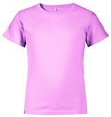 Youth Short Sleeve T Shirt, 5.5 oz Pre-Shrunk Cotton (Navy,Royal,Apple,Safety Orange,Red,Cardinal) B02 - ORCHID MIST HEATHER Primary