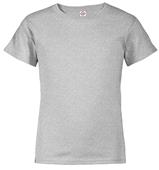 Youth Short Sleeve T Shirt, 5.5 oz Pre-Shrunk Cotton (Navy,Royal,Apple,Safety Orange,Red,Cardinal) HH5 - ATHLETIC HEATHER Primary