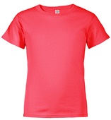 Youth Short Sleeve T Shirt, 5.5 oz Pre-Shrunk Cotton (Navy,Royal,Apple,Safety Orange,Red,Cardinal) F43 - WATERMELON Primary