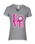 Epic Ladies Volleyball Love V-Neck Graphic T-Shirts