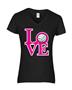 Epic Ladies Volleyball Love V-Neck Graphic T-Shirts
