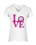 Epic Ladies Volleyball Love V-Neck Graphic T-Shirts