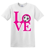Epic Adult/Youth Soccer Love Cotton Graphic T-Shirts