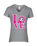 Epic Ladies Soccer Love V-Neck Graphic T-Shirts